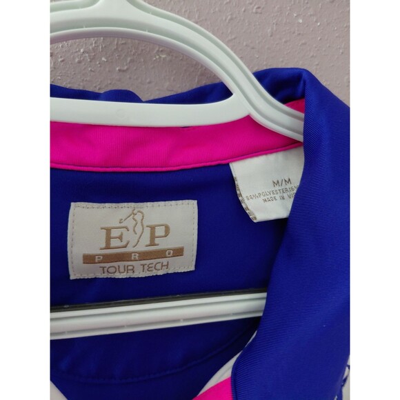 Women’s Golf Polo Shirt Size Medium Multicolor Sleeveless EP Pro Tour Tech - Picture 6 of 10